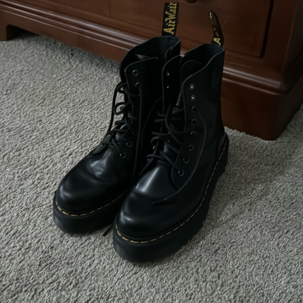 Black Dr. Marten Platforms